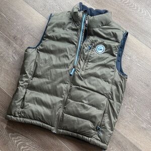 Southern Tide Olive Puffer Vest